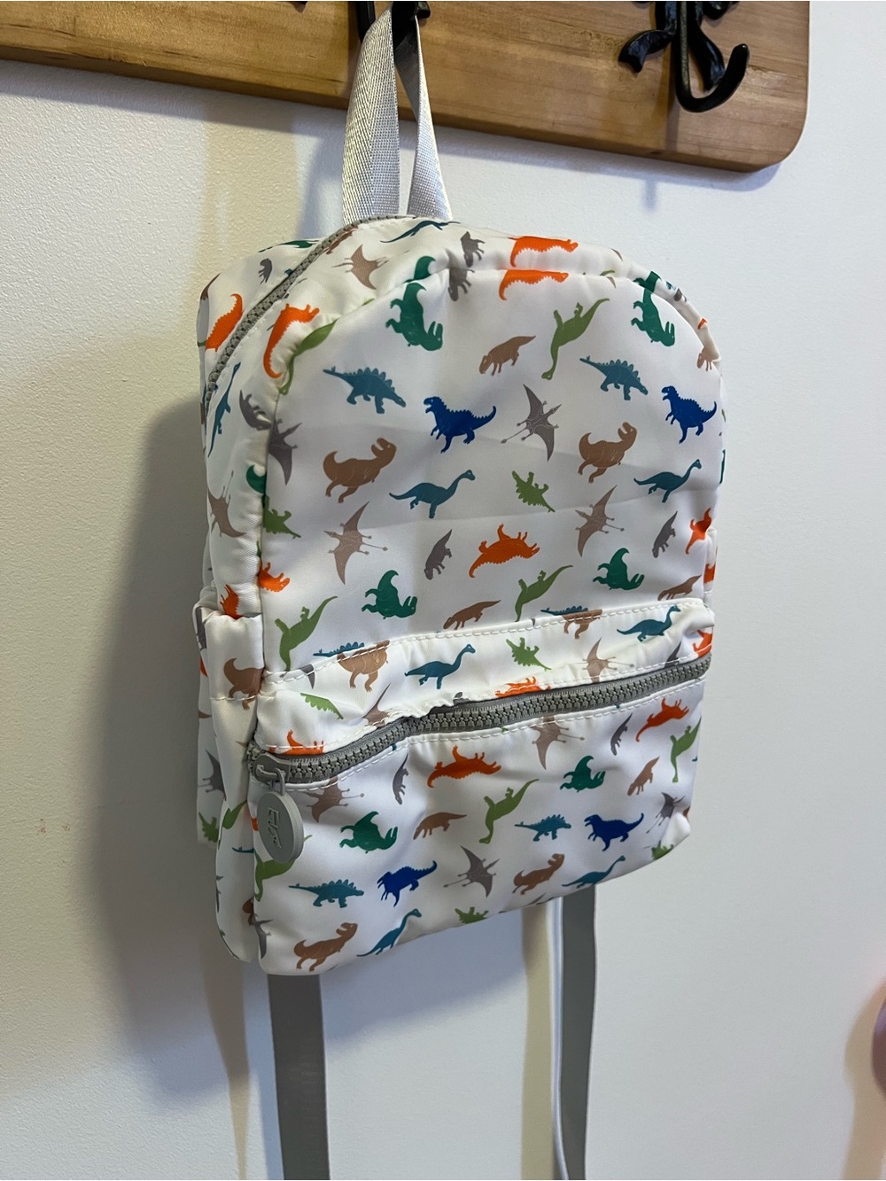 TRVL Design Kids Dinosaur Print Mini Backpack in White
